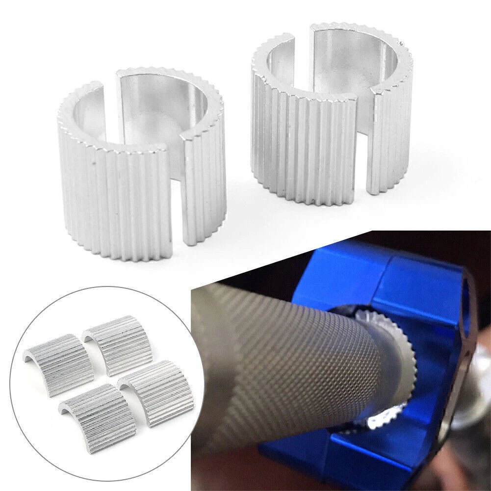 Set of 4 Handlebar Mount Risers Clamp Conversion Shims for Motorcycles
