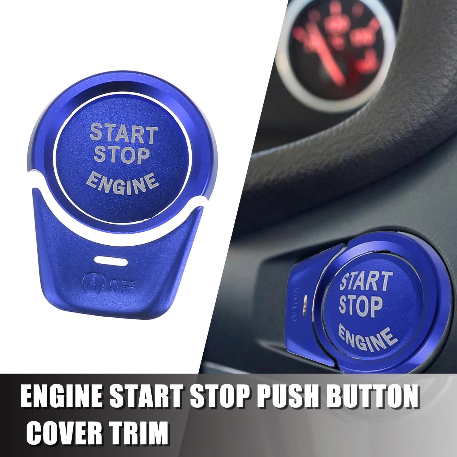 Start Stop Button Cover Kit Replacement for BMW 2 3 4 5 Series (2014–2022)