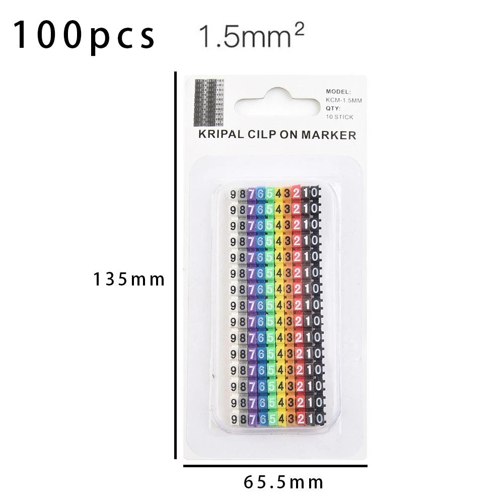 Wire Number Box for Electrical Equipment Cable Markers