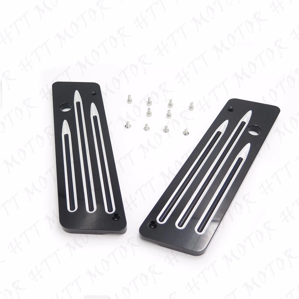 CNC Cut Latches Cover for Harley Touring Hard Bags (1993–2013)
