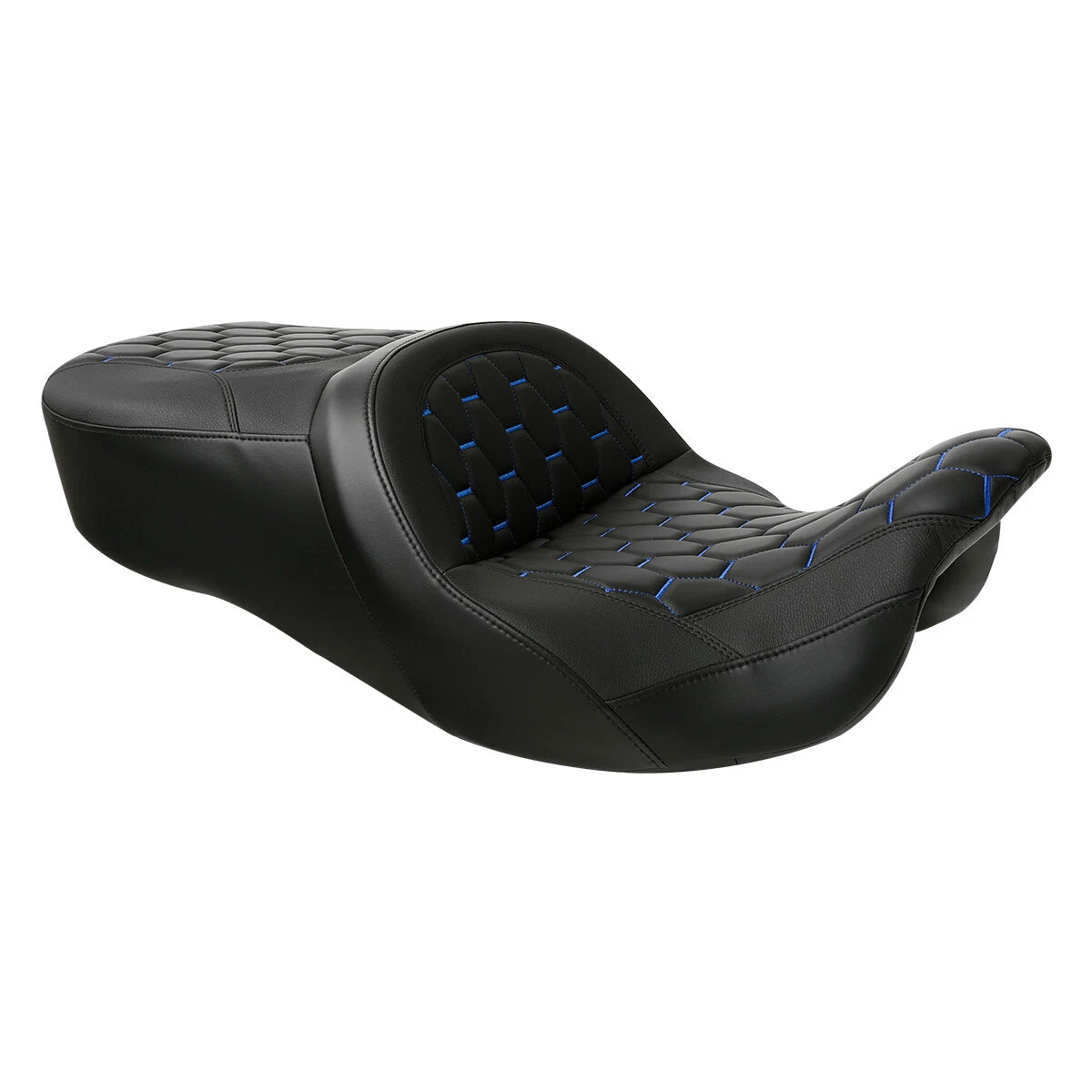 Black Rider Driver & Passenger Seat for Harley Touring Road Glide (2009–2023)