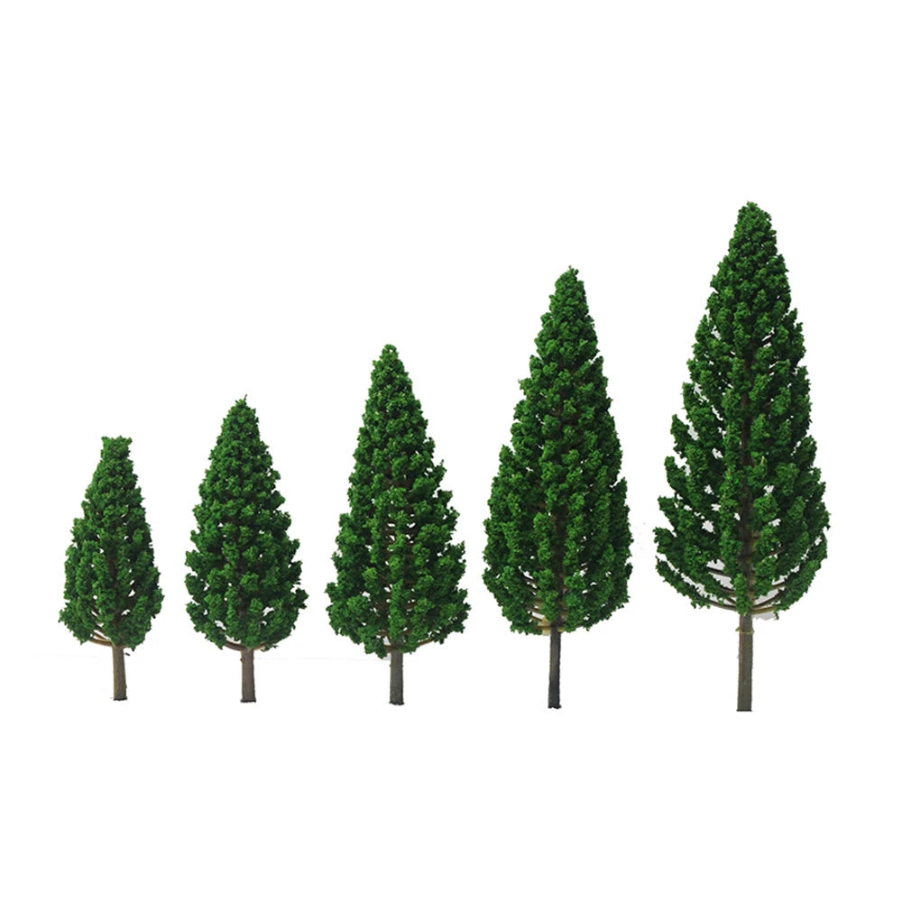 40pcs Model Pine Trees for Railroad Train Landscape Scene