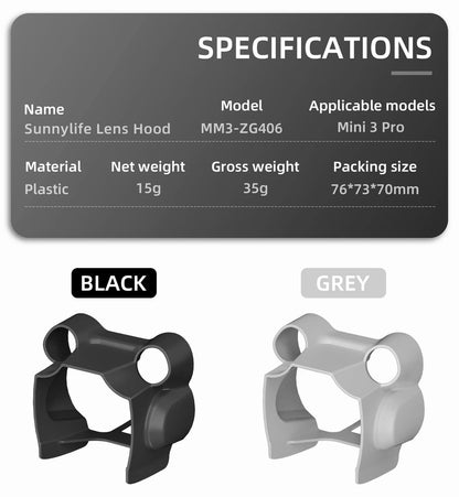 Lens Hood Guard for DJI Mini 3 Pro Drone (2023)