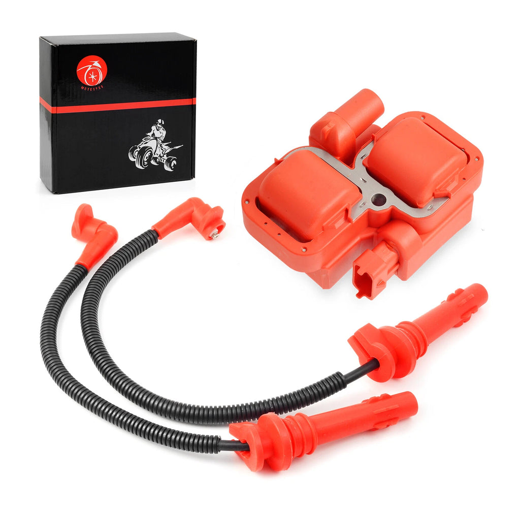 Ignition Coil & Spark Plug Wires for Polaris RZR XP 4 Trail S 900 1000 RS1 Turbo