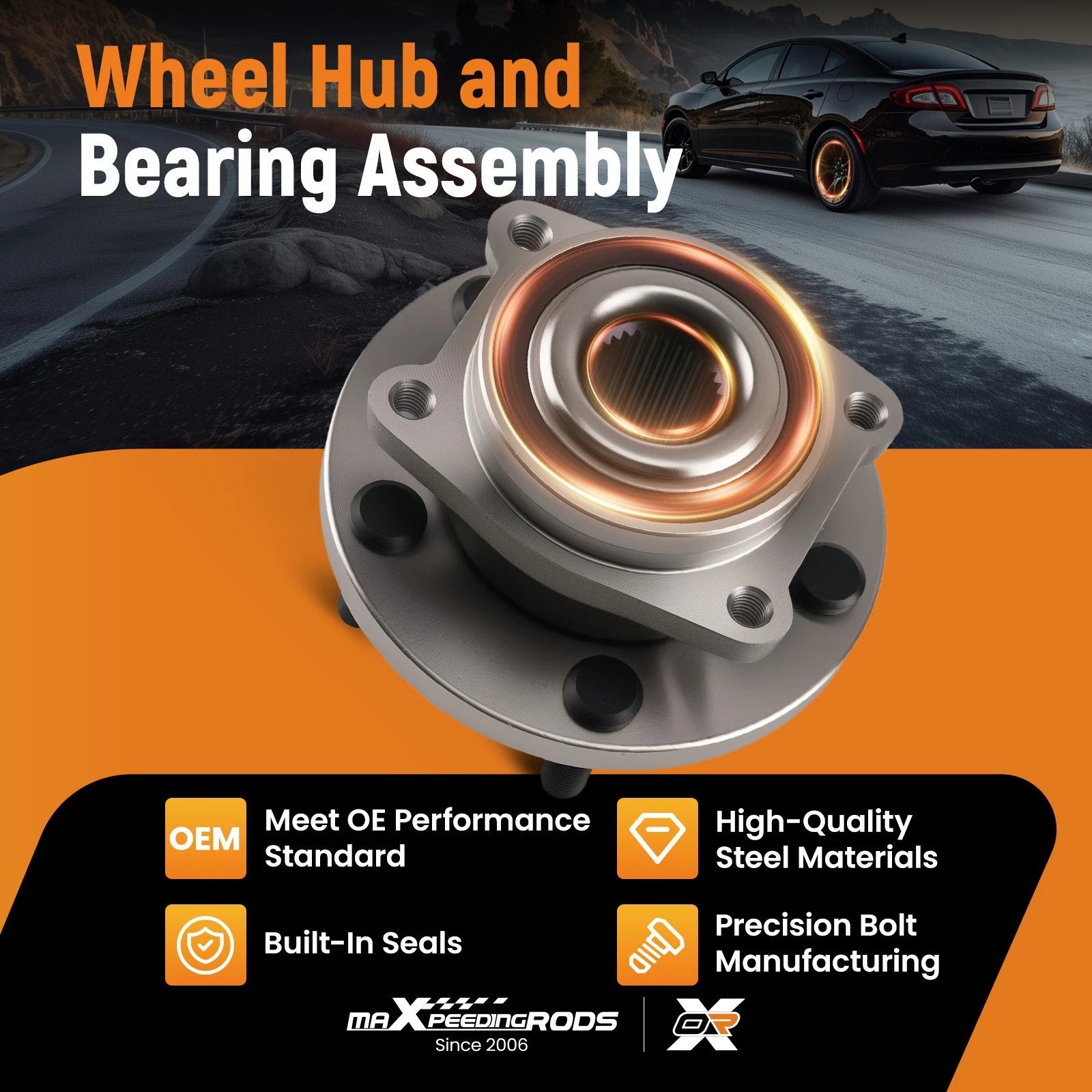 Front Wheel Hub Assembly 513263 for Dodge Avenger/Chrysler 200 (2008–2014)
