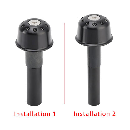 CNC Black Handlebar Ends for Kawasaki Vulcan S 650, Z650RS, Z900RS (A9)