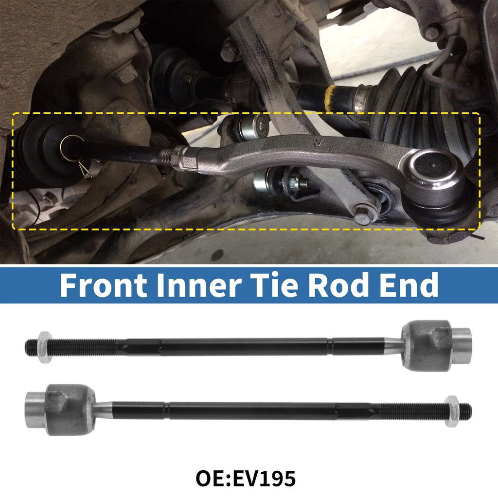 2 Pcs Front Inner Tie Rod End Links Replacement for Chevrolet Impala (2000–2013)