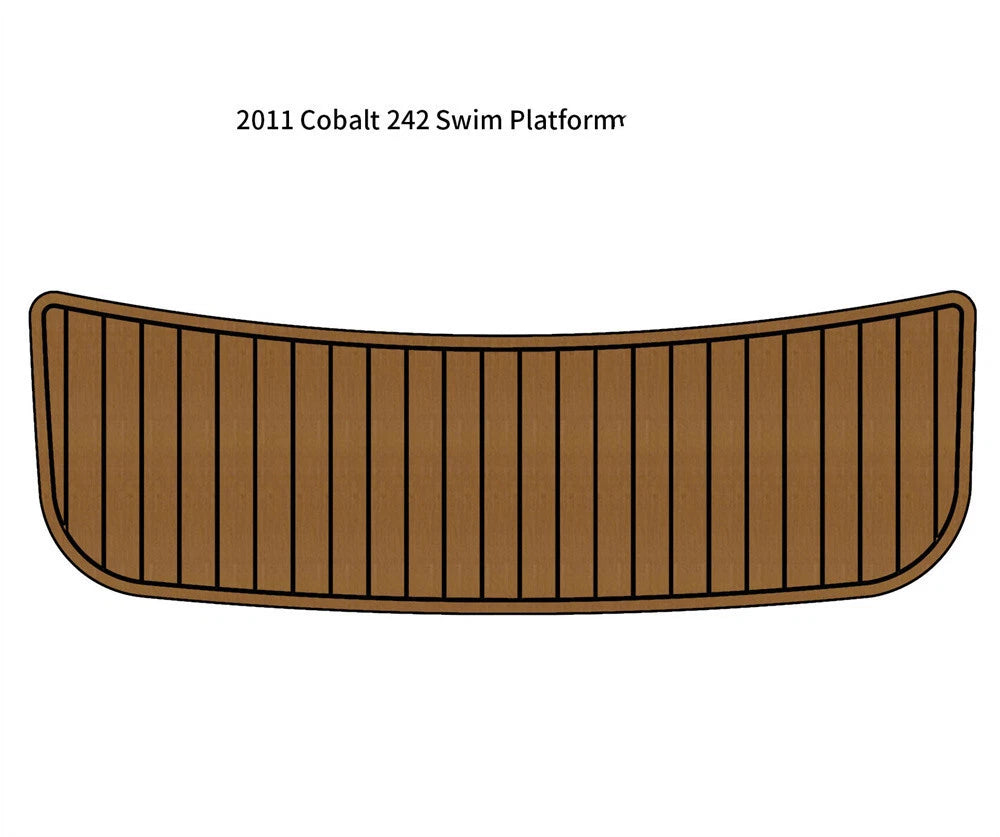 EVA Foam Faux Teak Deck Flooring Mat for Cobalt 242 (2011)