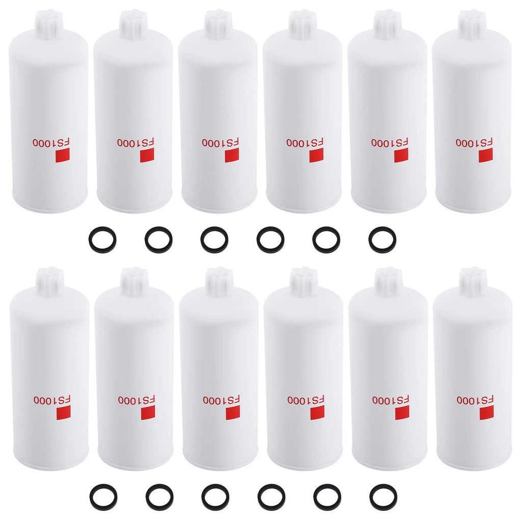 12 Pcs Fuel Filter & Water Separator for Liebherr (5614398)