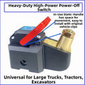 Battery Disconnect Switch Heavy Duty with Copper Components for Vehicles