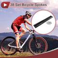 Bicycle Spoke Replacement Set for 14G Carbon Steel Wheels (278 mm)