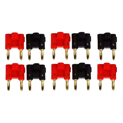 10PCS Dual Banana Plugs 4mm Screw Type for Speaker Cable