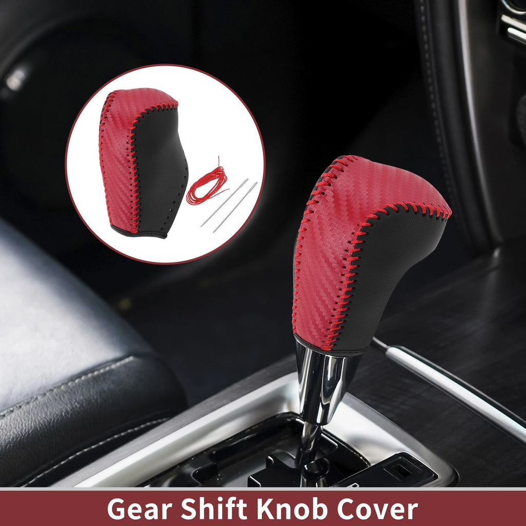 Gear Shift Knob Cover Replacement for Toyota Corolla (2014–2018) Red