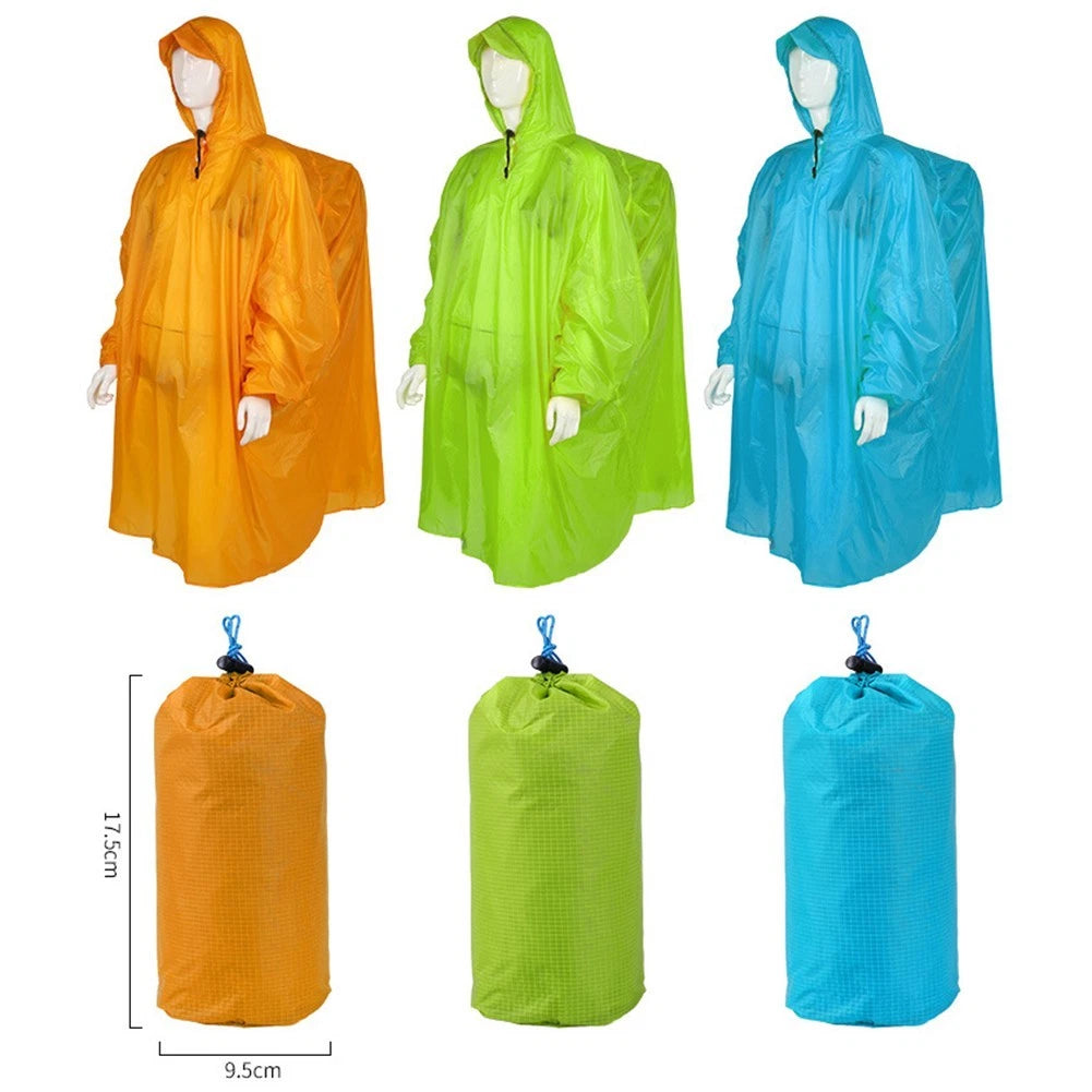 Fishing Ultralight Rain Poncho for Universal Fit (Waterproof)