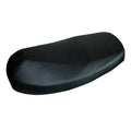 Waterproof Seat Cushion for Motorcycle (Black PU Leather, Elastic Design)