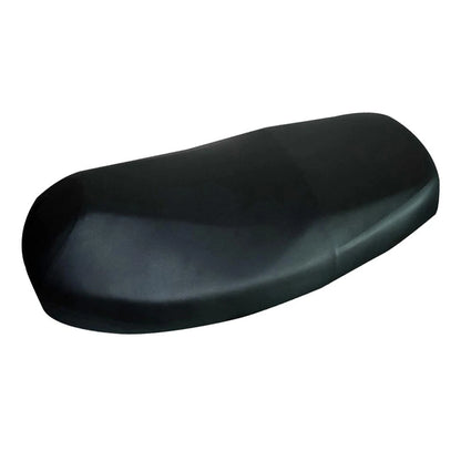 Waterproof Seat Cushion for Motorcycle (Black PU Leather, Elastic Design)
