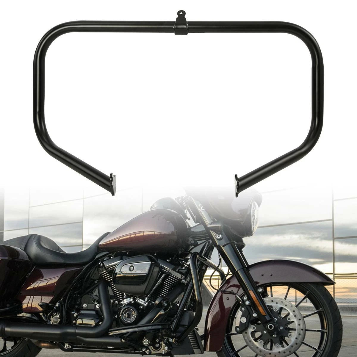 Matte Lower Vented Fairing Engine Guard Crash Bar for Harley Touring (2014–2024)