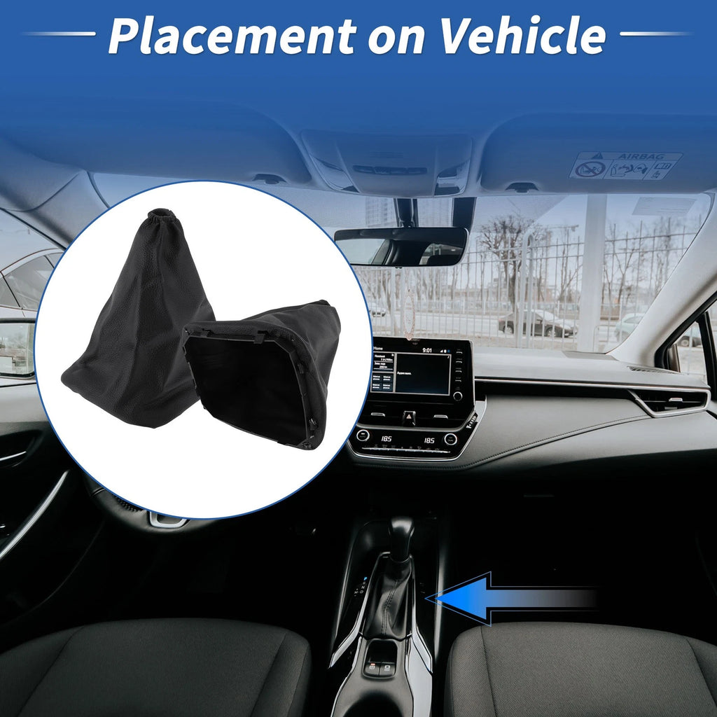 Gear Shift Stick Gaiter Faux Leather Replacement for Toyota Corolla (2007–2013)