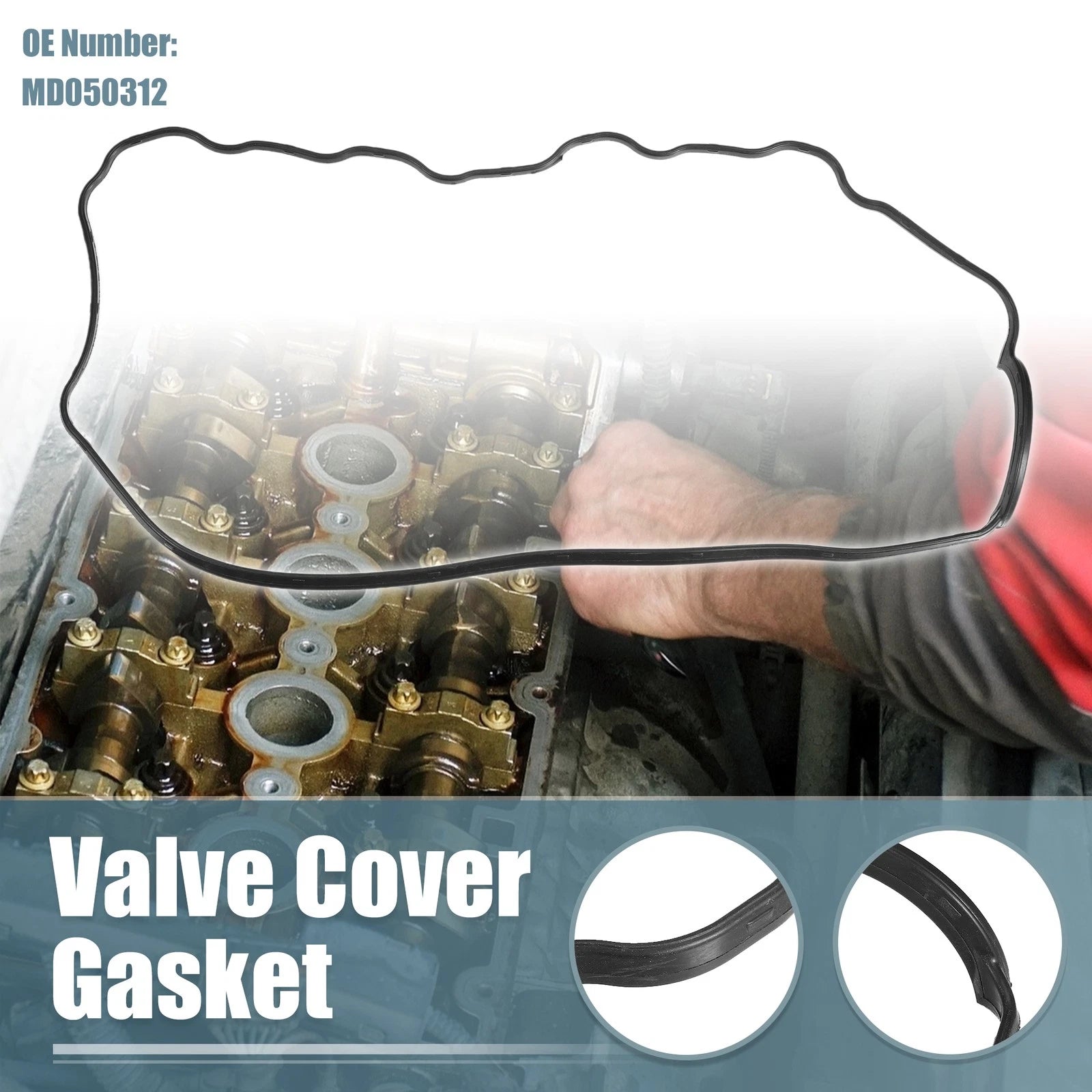 Engine Valve Cover Gaskets Replacement for Mitsubishi Mighty Max 2.3L (1985)