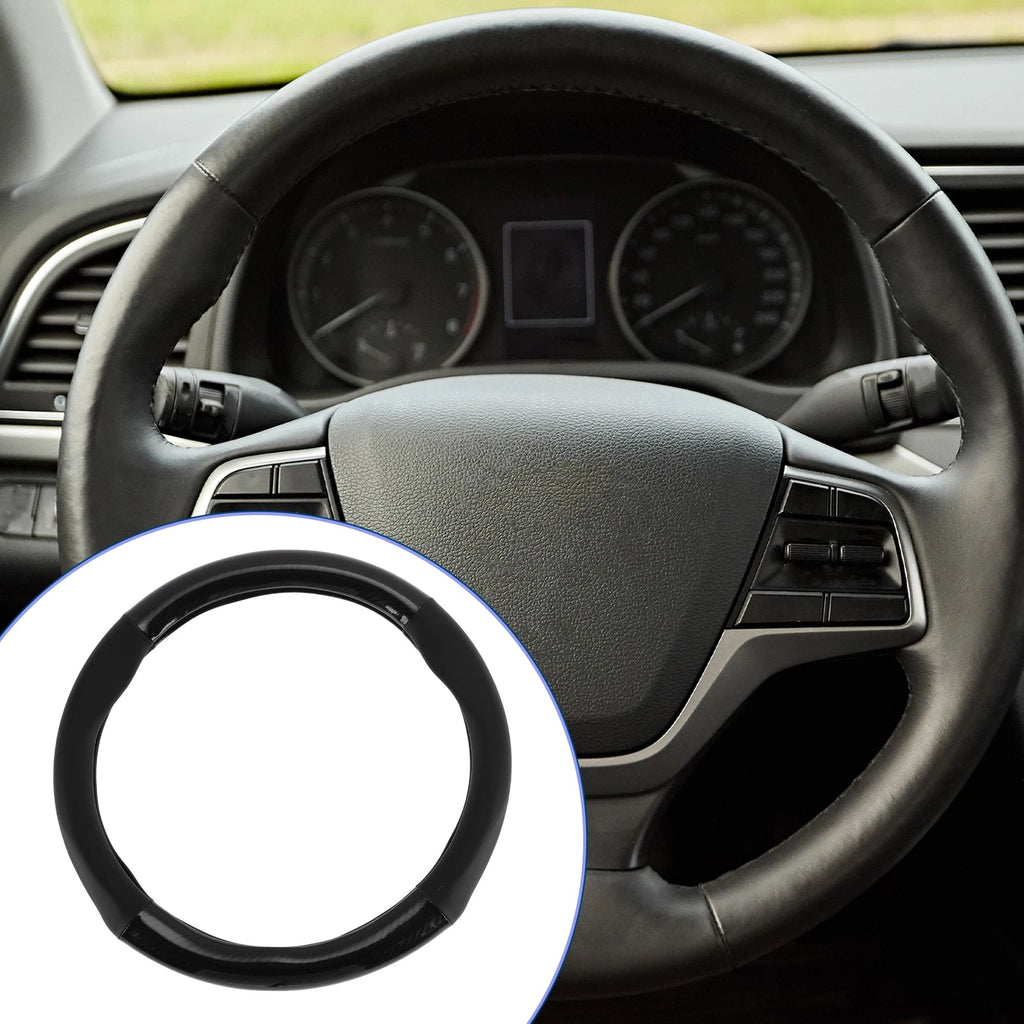 PU Artificial Leather Steering Wheel Cover for Universal Vehicles (14.96")