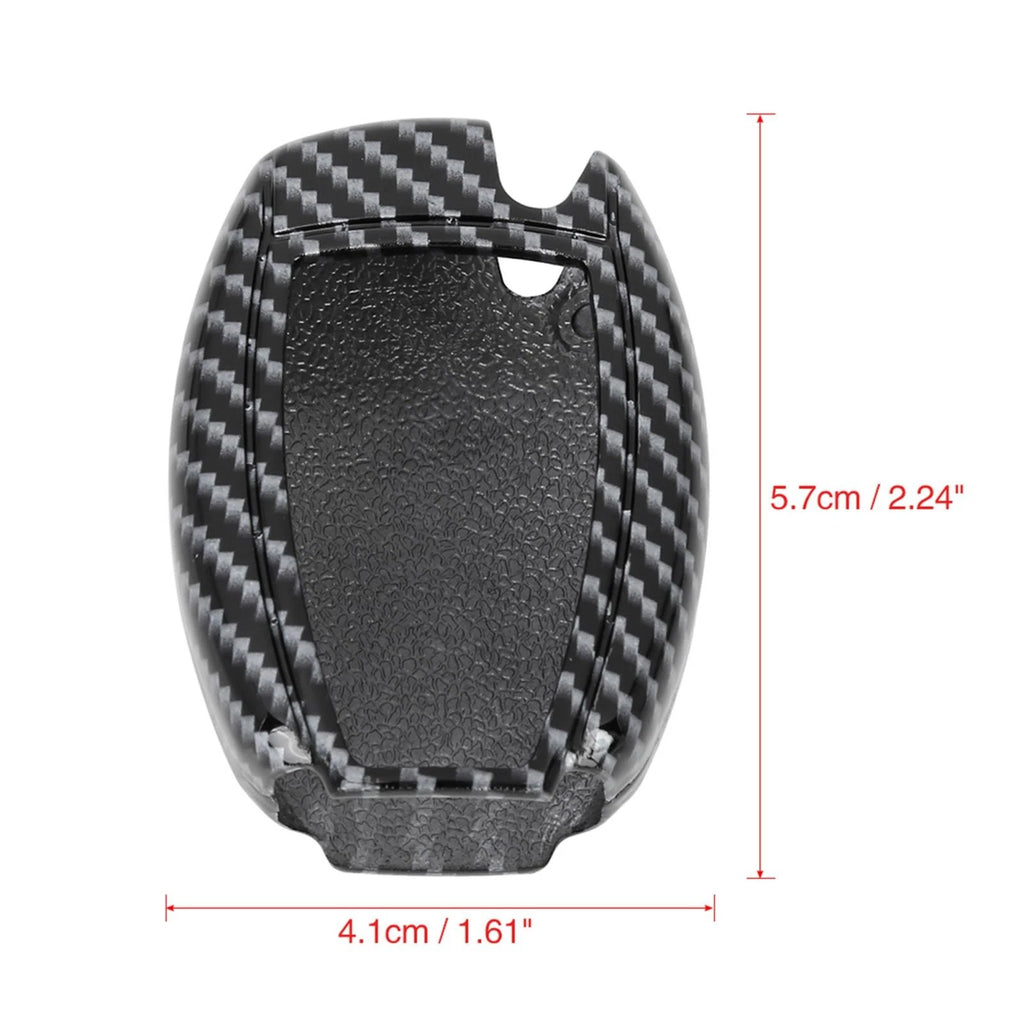 Flip Key Cover Shell for Mercedes-Benz ML350 Carbon Fiber Pattern (2006–2015)