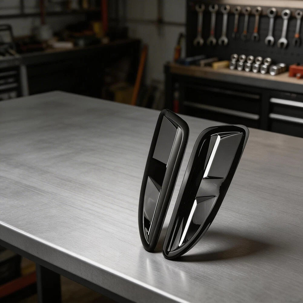 Tailored Hood Vents for Jaguar XKR (2000–2009) - ABS Black Functional Design