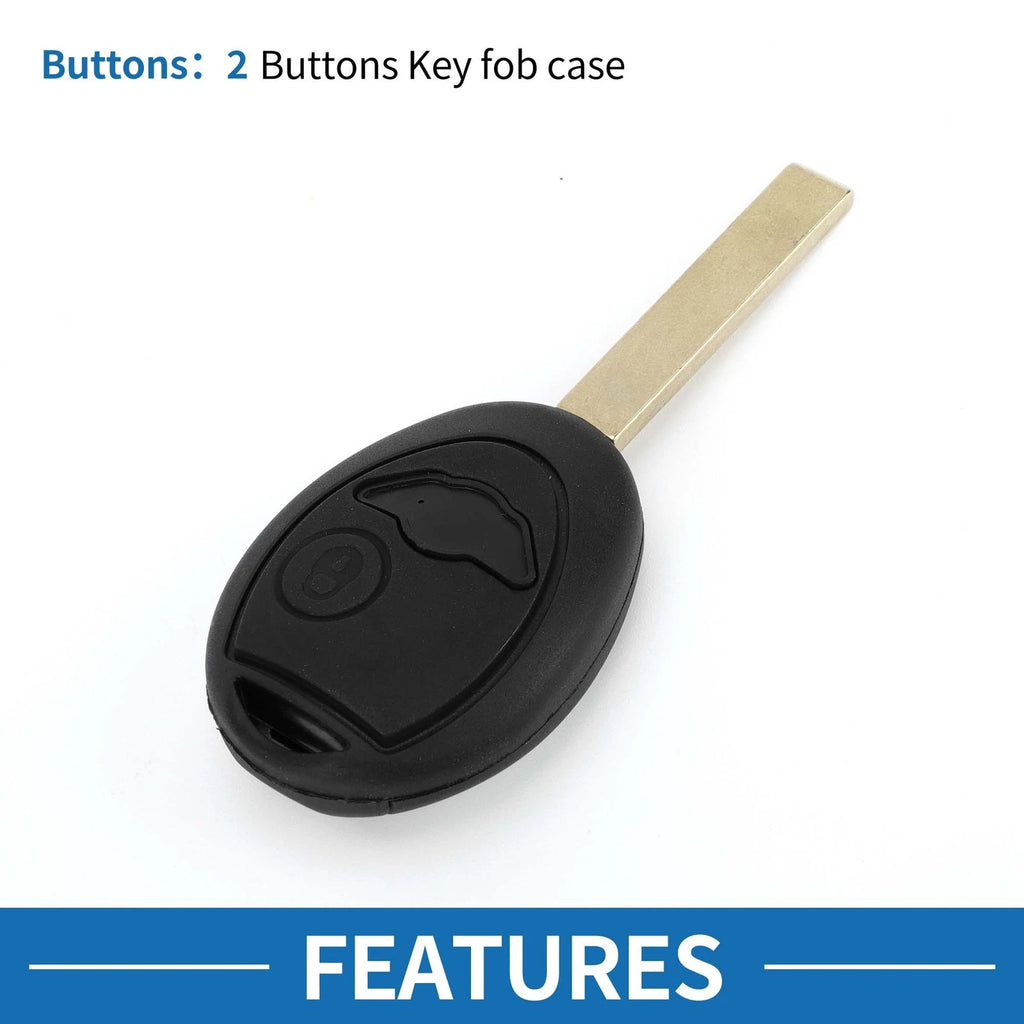 Keyless Entry Remote Fob Key Shell Case for BMW Mini Cooper (2002–2005)