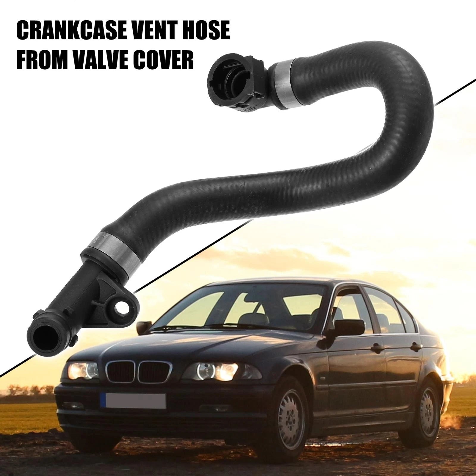 Crankcase Vent Hose Replacement for BMW 328i from Valve Cover (2007–2013)