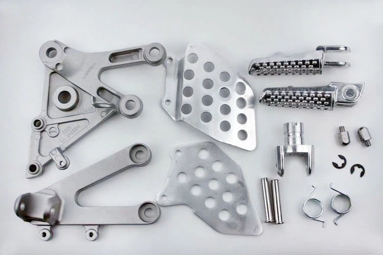 Silver Front Rider Foot Peg Bracket for Honda CBR 600RR (2003–2006)