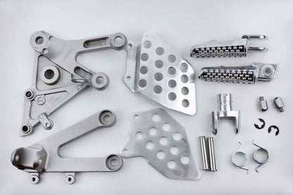 Silver Front Rider Foot Peg Bracket for Honda CBR 600RR (2003–2006)