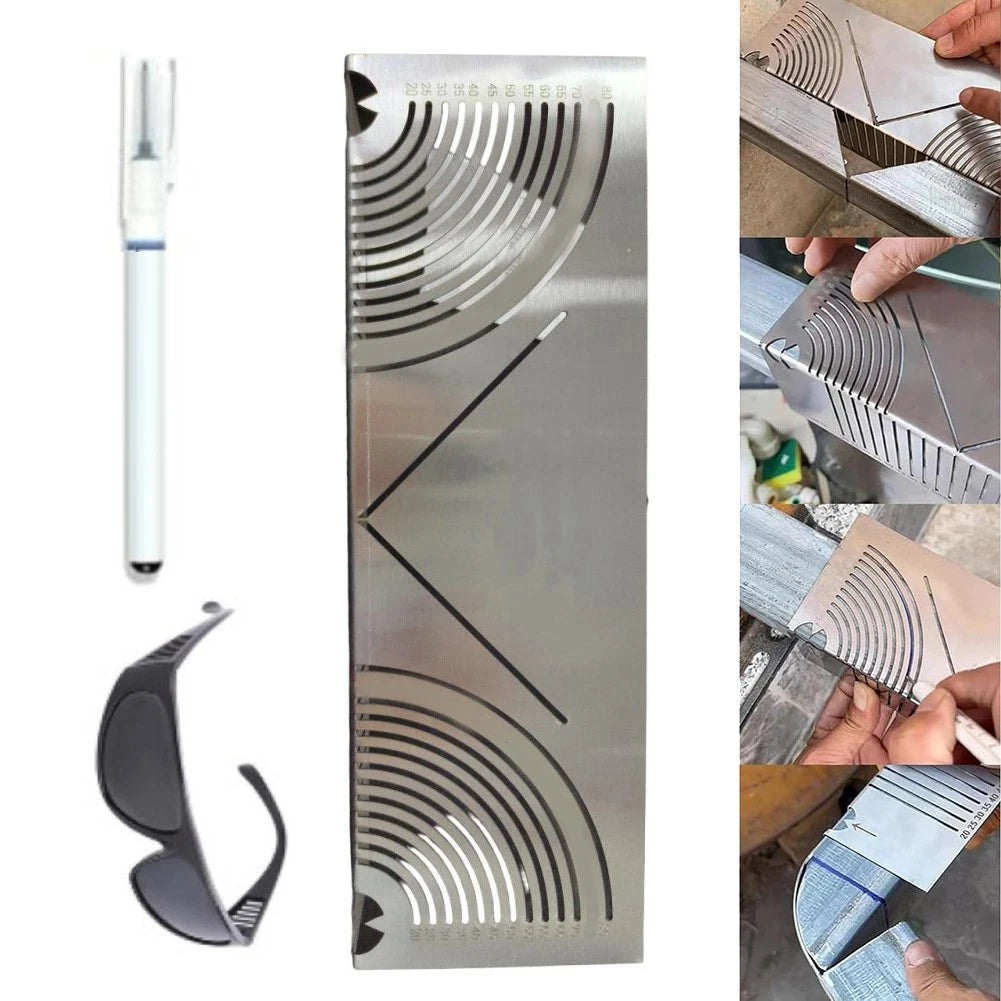 Angle & Arc Marking Ruler for Precision Metalworking Tasks