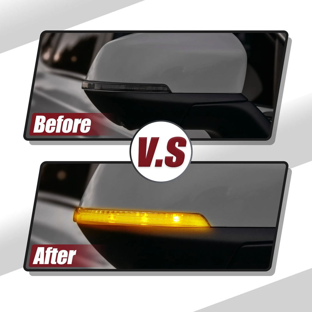Left Side Mirror Turn Signal Light Replacement for Chrysler Dodge (2005–2018)