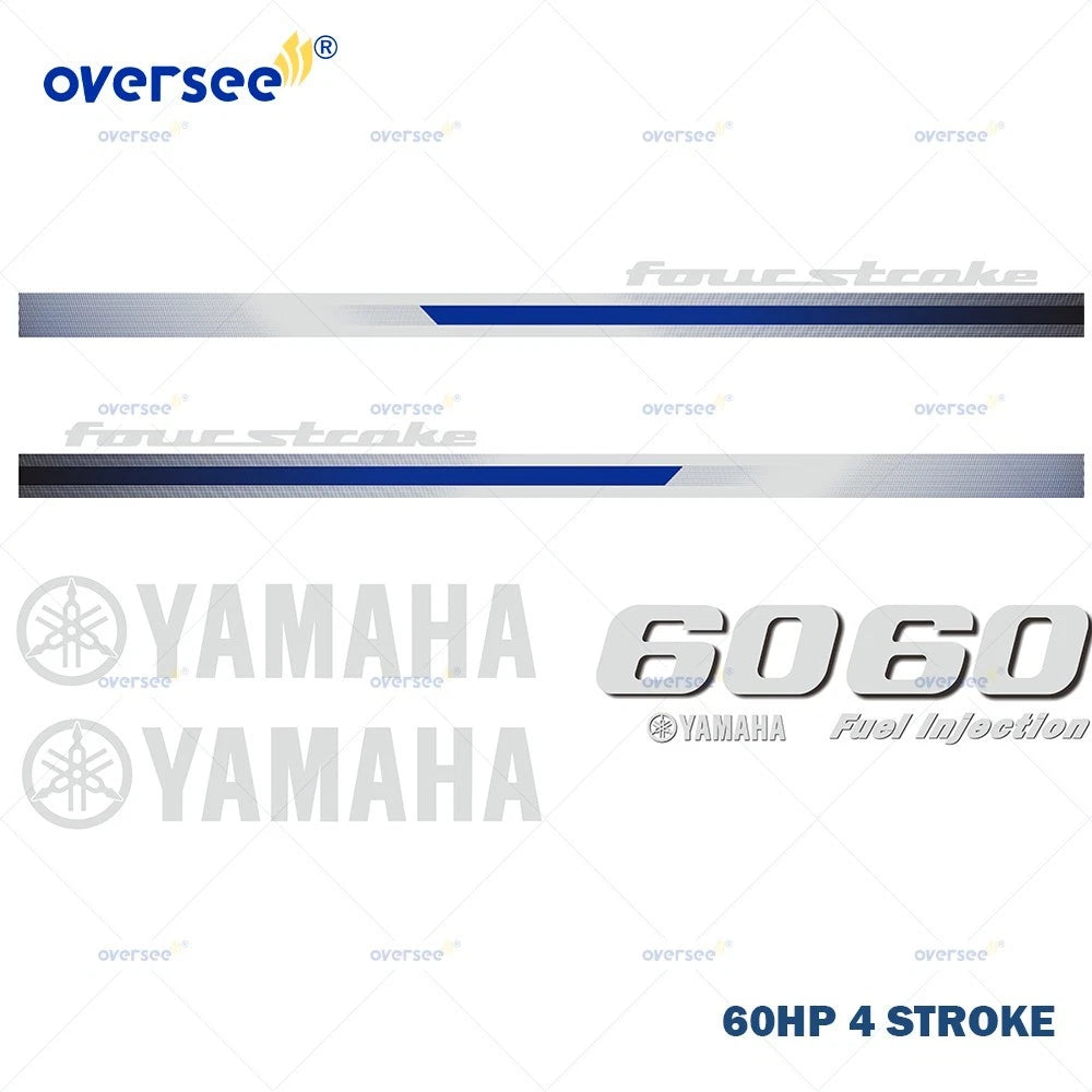 Sticker Kit for Yamaha 4T 60HP 4 Stroke Outboard (Anti-UV)