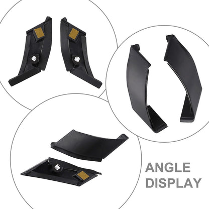 2X Black ABS A Pillar Trim Panel Cover for Toyota RAV4 (2019–2023)