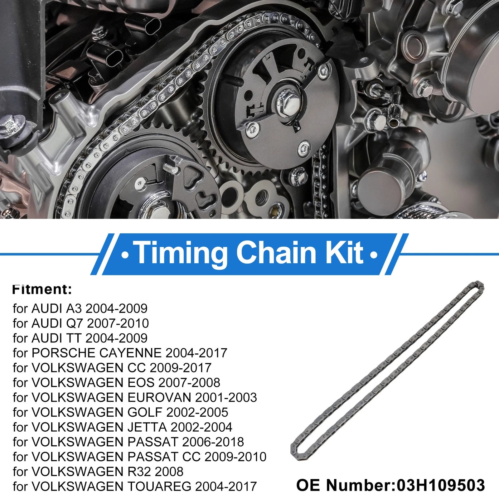Timing Chain Kit for Audi A3 (2004–2009) No. 03H109503