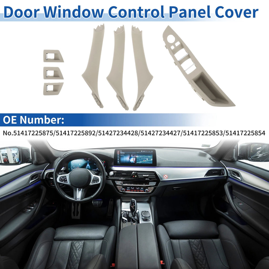 Side Door Window Control Panel Cover RHD Replacement for BMW 5 Series (2004–2017)