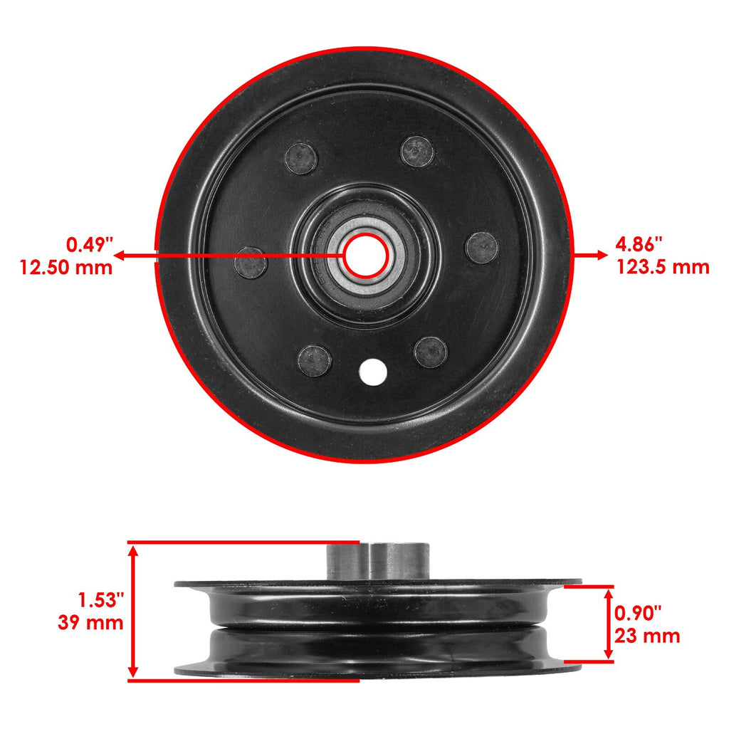 Deck Idler Pulley 54 Inch Heavy Duty for Hustler Raptor Limited (2000–2021)