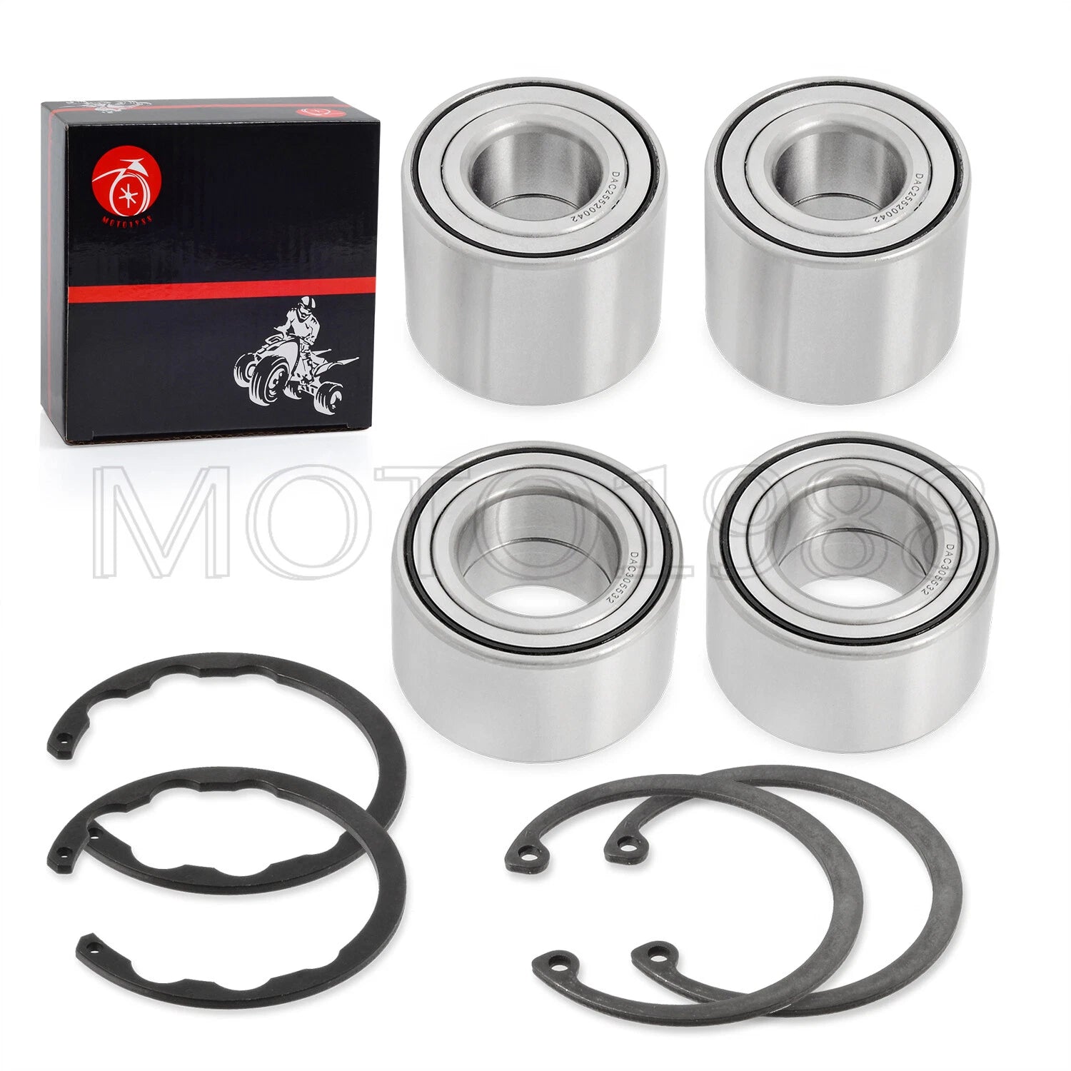 Front & Rear Wheel Bearings with Circlip for Kawasaki Teryx 750 (2008–2013)