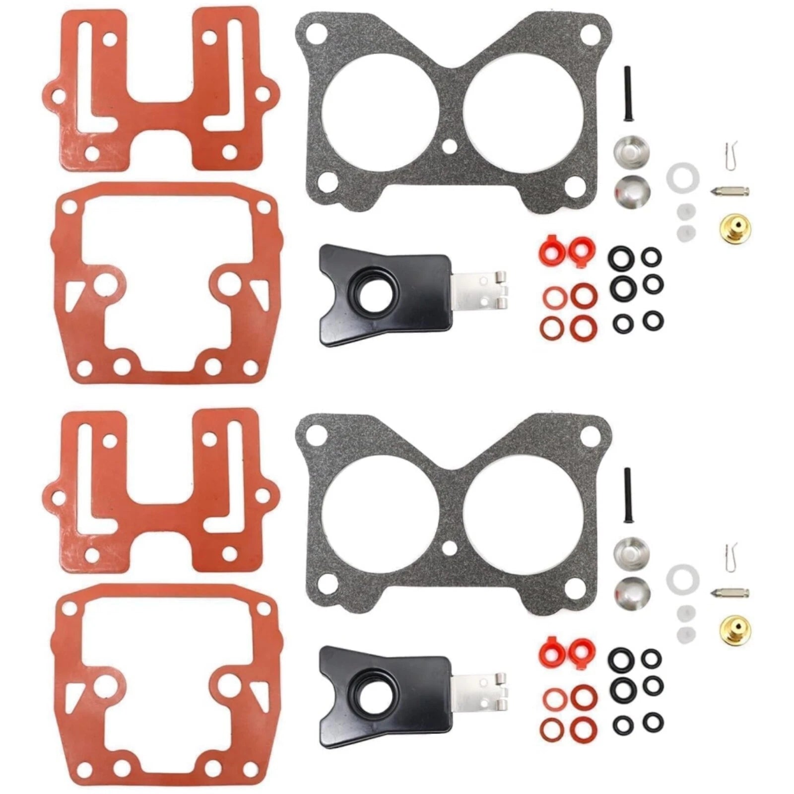 2Pcs Carburetor Rebuild Kit for Johnson Evinrude (Replaces 439076, 18-7046)