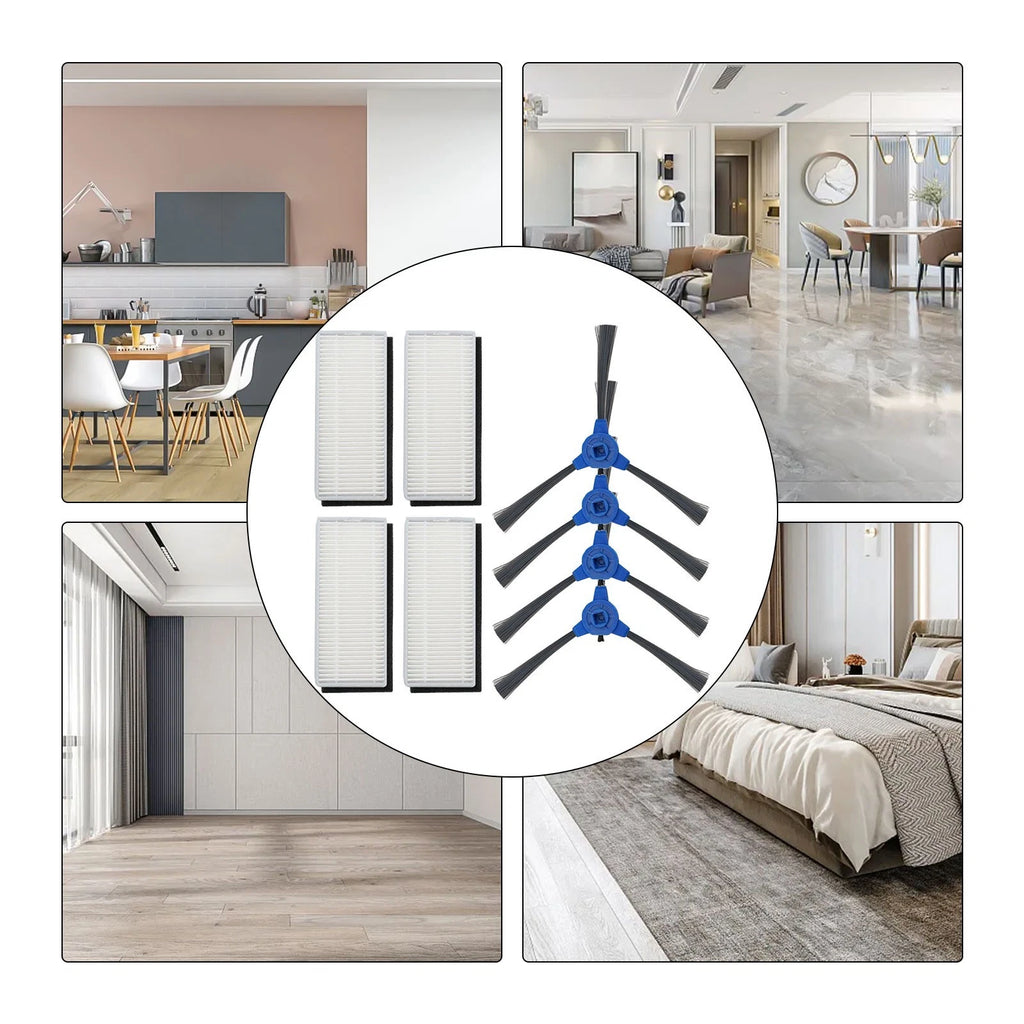 Set of 8 Side Brushes Filters for