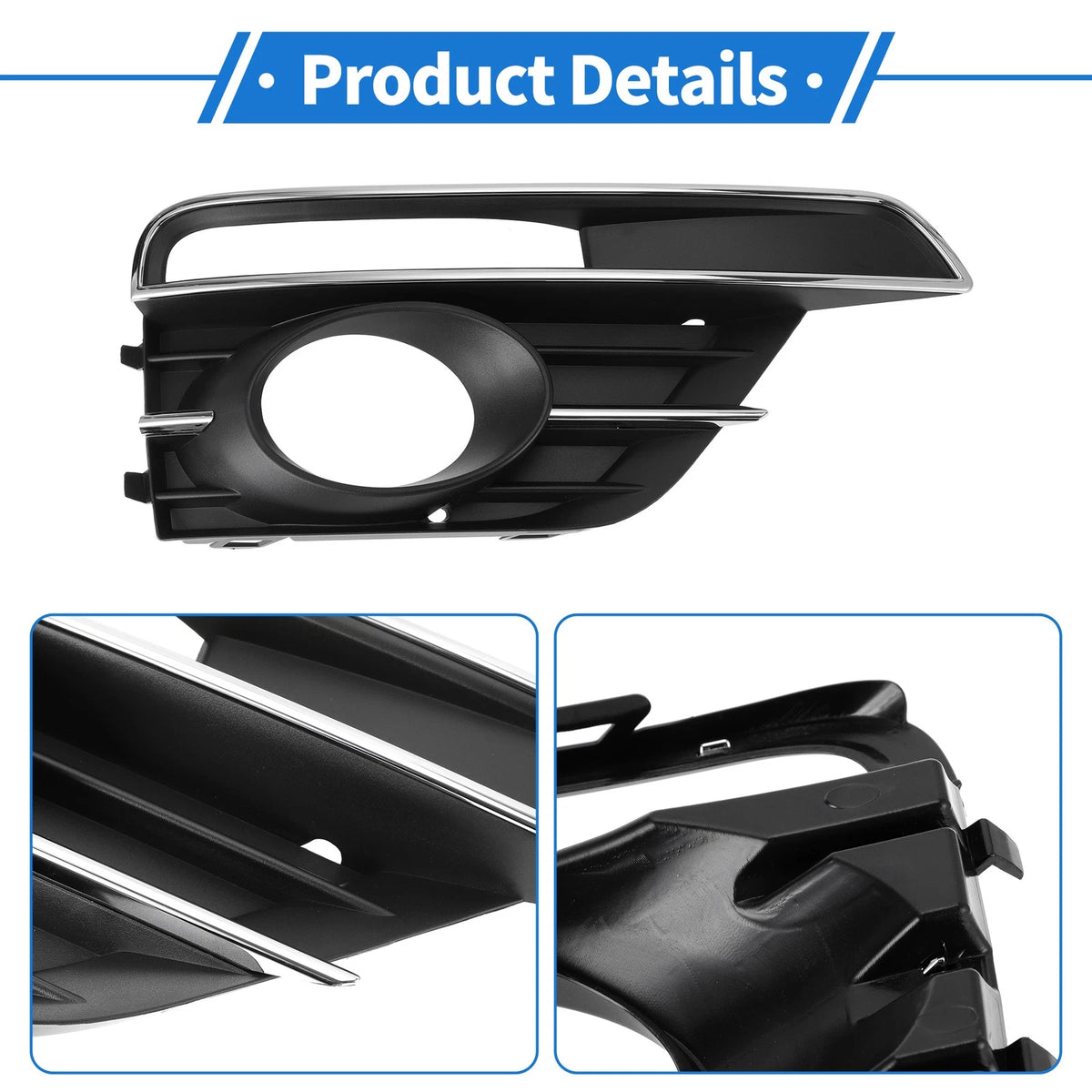 1pc Fog Light Grill for Volkswagen Beetle (2016–2019) No.5C5854662J