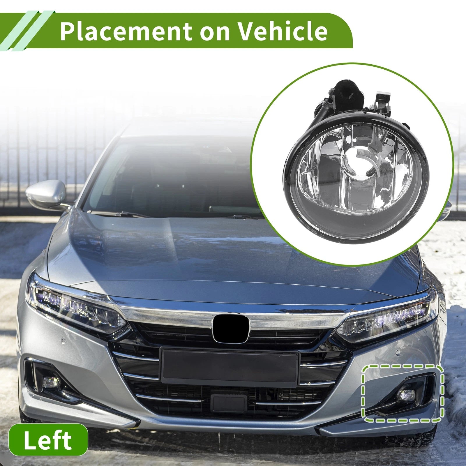 Left Fog Light Grill Replacement for BMW X6 (2013–2015)