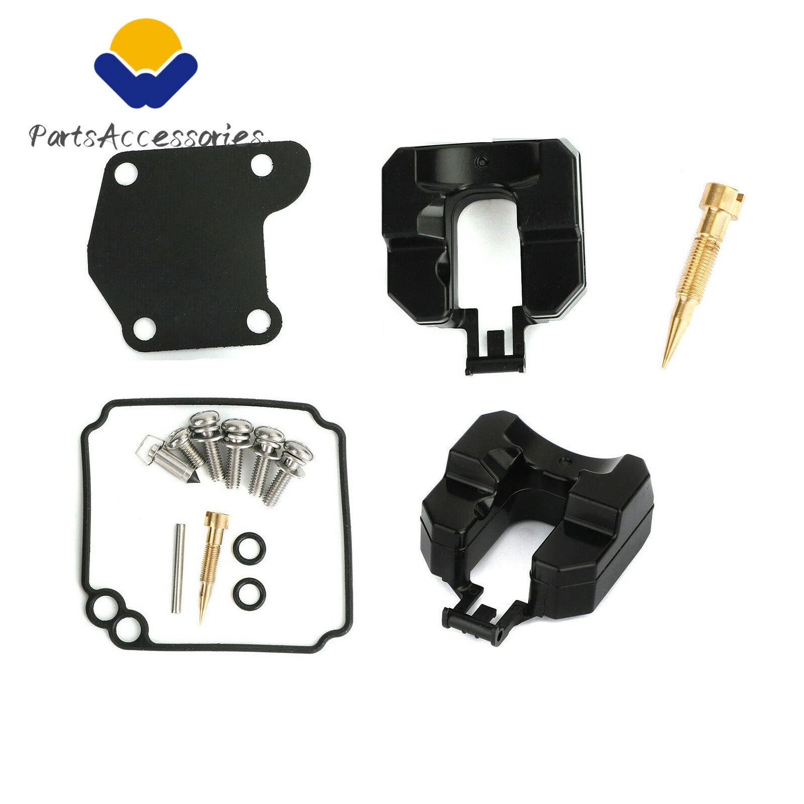 Carburetor Repair Rebuild Kit for Yamaha 9.9HP 15HP Outboard (63V-W0093-00)