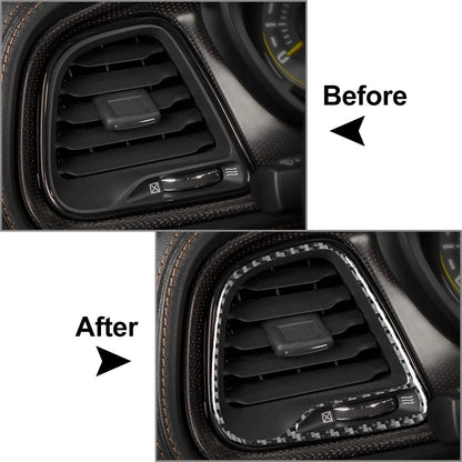 Side Air Vents Dash Trim for Dodge Challenger (2015–2023) Black