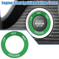 Engine Start Button Sticker for Dodge Charger Challenger Aluminum Alloy Green (2015–2023)