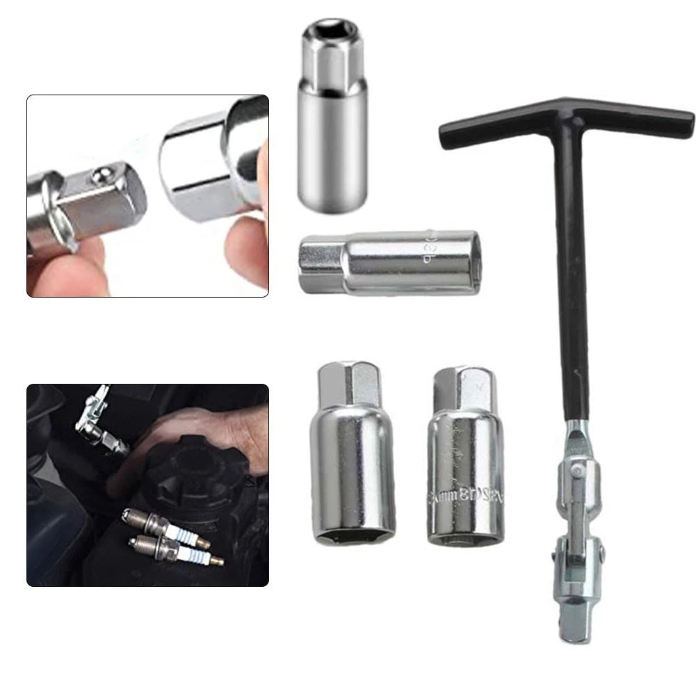 T Handle Spark Socket Wrench Set 14mm 16mm 18mm 21mm for Various Vehicles
