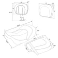 Seat Pad Backrest for Harley Touring Models (2009–2023)