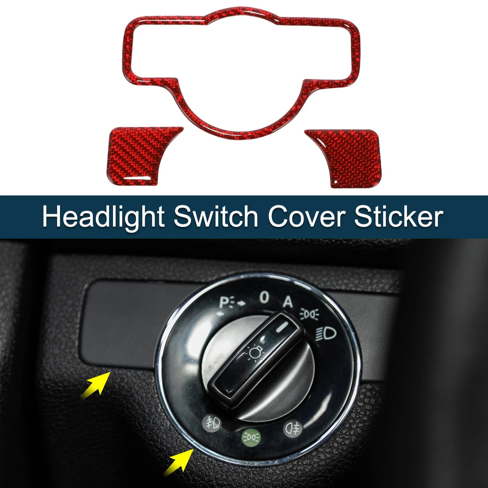 Headlight Switch Cover Replacement for Mercedes-Benz A B C E G CLA Type-B (2014–2019)