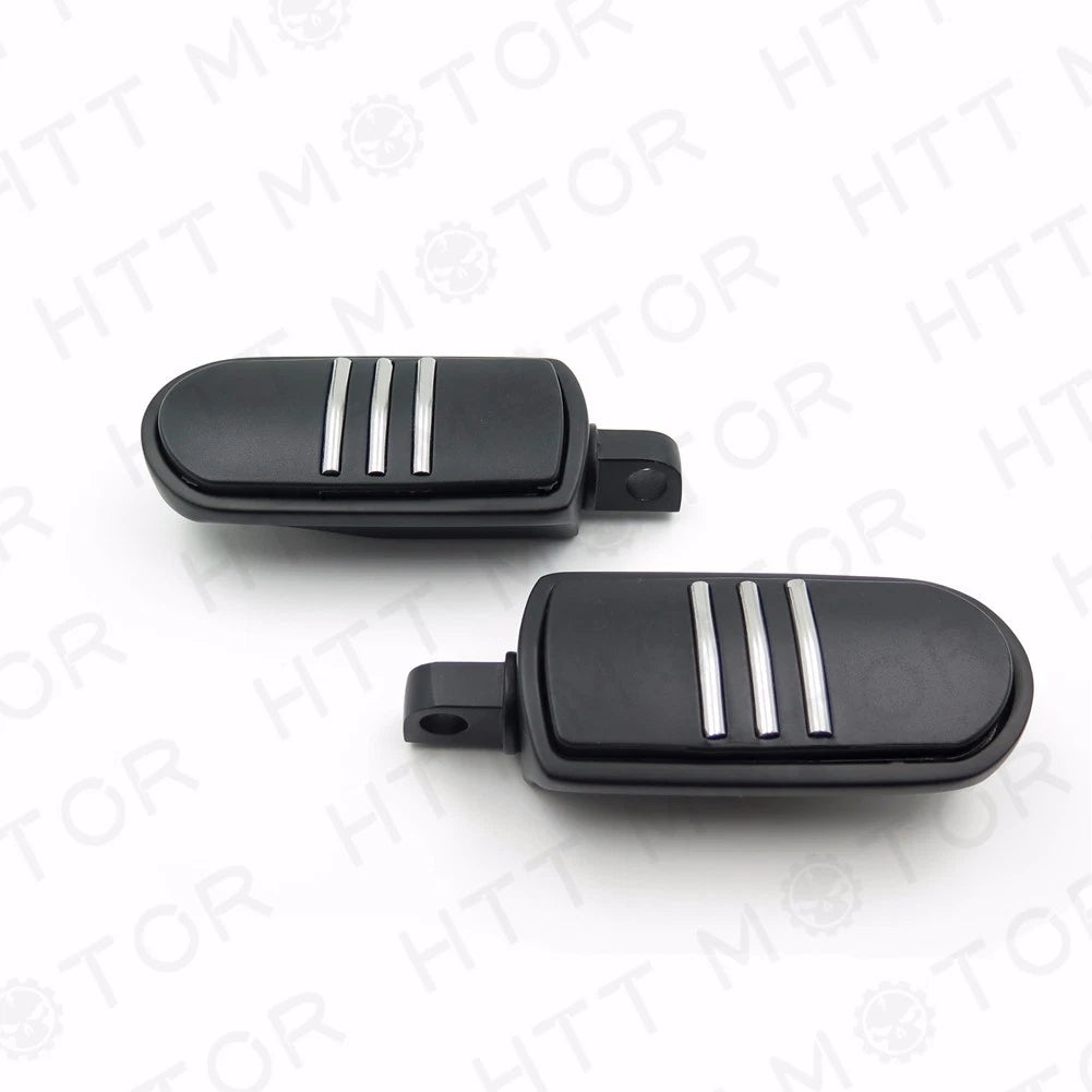 Black Streamliner Bar Footpeg Footrest for Harley Electra Glide (2000–2023)