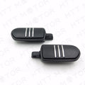 Black Streamliner Bar Footpeg Footrest for Harley Electra Glide (2000–2023)